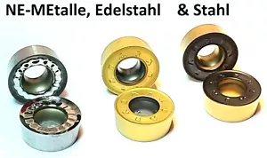 RCMT../RCGT..Wendeschneidplatten/Rundplatten für Stahl, Edelstahl und NE-METALLE - Picture 1 of 9