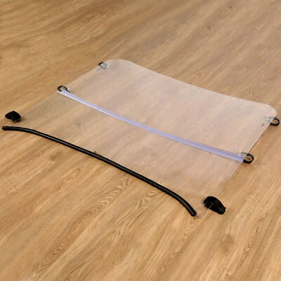 Front Fold Up Windscreen Flip Windshield For Kawasaki Mule 600 /610 2006-2016 - Image 1 of 4