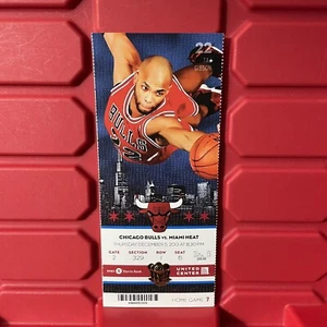 Chicago Bulls Vs Miami Heat NBA Basketball Game LeBron 21 Points Ticket 2013 - Picture 1 of 2