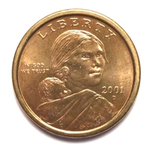 2001-D Sacagawea Dollar Uncirculated From Original Roll - Picture 1 of 2