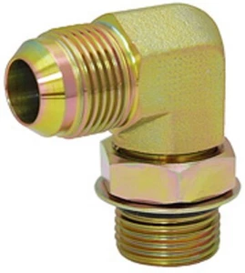 Adaptador JIC 20 macho x SAE 20 macho 90 grados codo 6801-20-20 9-6801-20-20 - Imagen 1 de 2