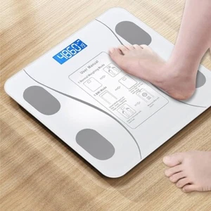 Digital Bathroom Scales Weighing Bluetooth Smart Body Fat BMI Monitor 180KG UK - Picture 1 of 12