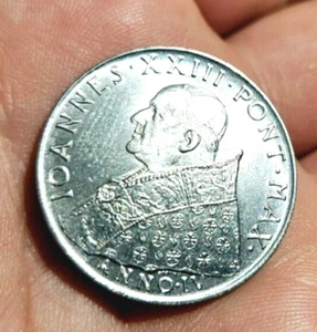 Ioannes John XXIII Pontifex Papal Pope Religious Coin Cita Del Vaticano L 100 - Picture 1 of 3
