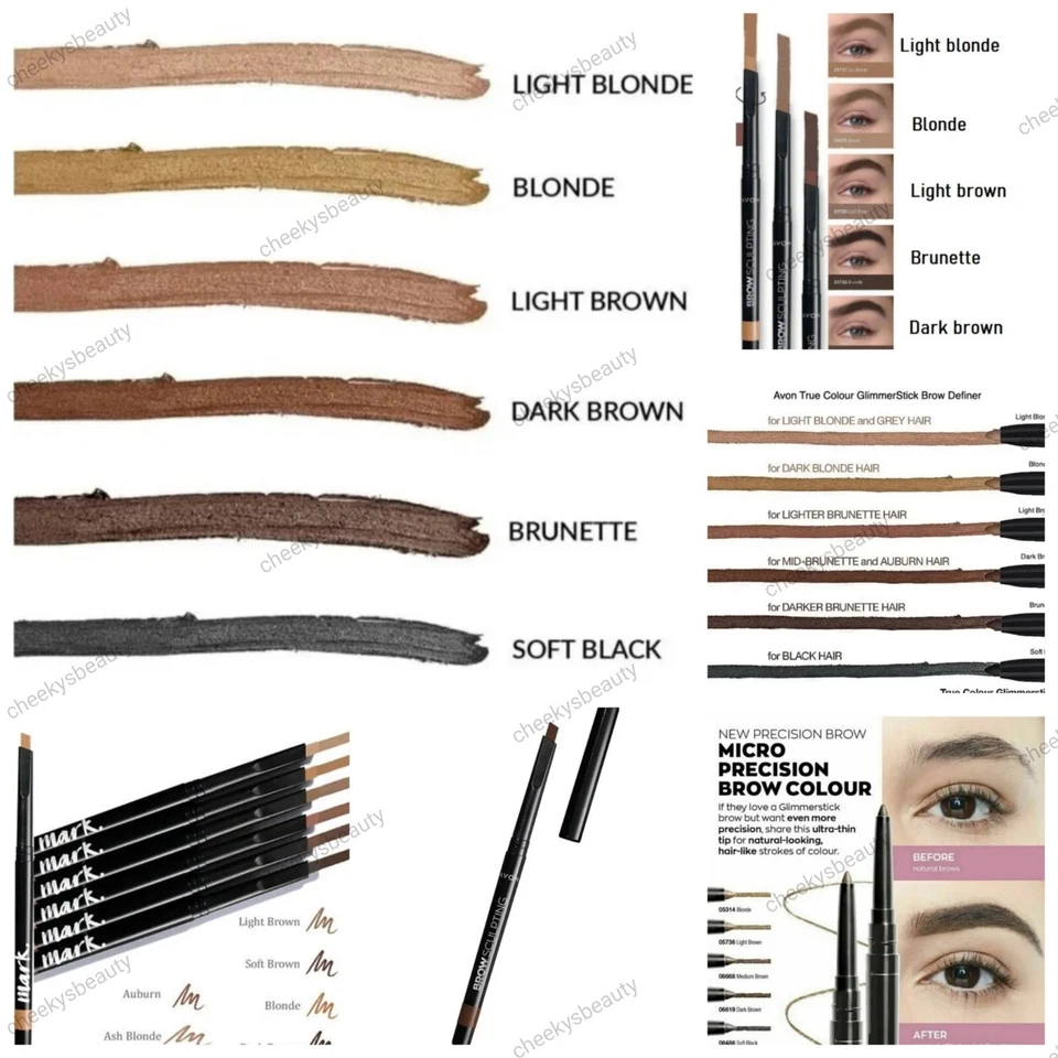 Avon Brow Pencil,Glimmerstick Brow Definer, Brow Sculpting, Micro Fine, Eyebrow - Image 1 of 4
