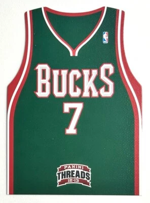 Camiseta deportiva troquelada verde Threads Ersan İlyasova 2012-13 inserción SP #18 Bucks NBA rara Foto 1 de 4