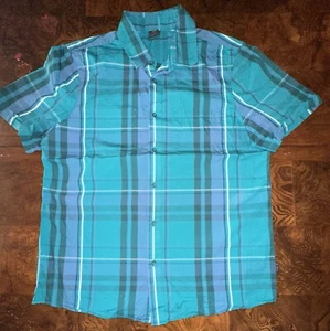 Camicia uomo Oakley a righe verde con bottoni e tasche media - Foto 1 di 7