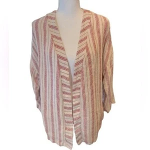 Hartford Alternative Classics Blazer Size 1 US Small 100% Linen Jacket Striped - Picture 1 of 12