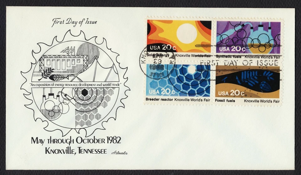 #2009a 20c Knoxville World's Fair, Artmaster FDC **ANY 5=FREE SHIPPING** - Image 1 of 1