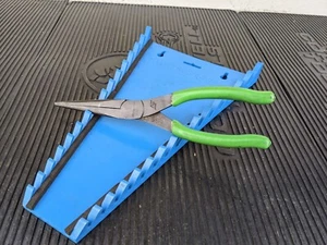 #bh512  Snap - On Tools  USA   Green Handle Needle Nose Pliers   9"  97ACF - Picture 1 of 17
