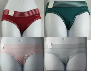 Calvin Klein Women's Striped-Waist Hipster Panty Underwear, Assorted Colors - Picture 1 of 24