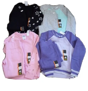 Athletic Works Girl's Fleece Sweatshirt/Pants Set Choose Size & Color New 22K27 - Picture 1 of 12