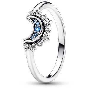 PANDORA Schmuck Damen-Ring Himmlischer Blau Funkelnder Mond 192675C01 - Bild 1 von 5