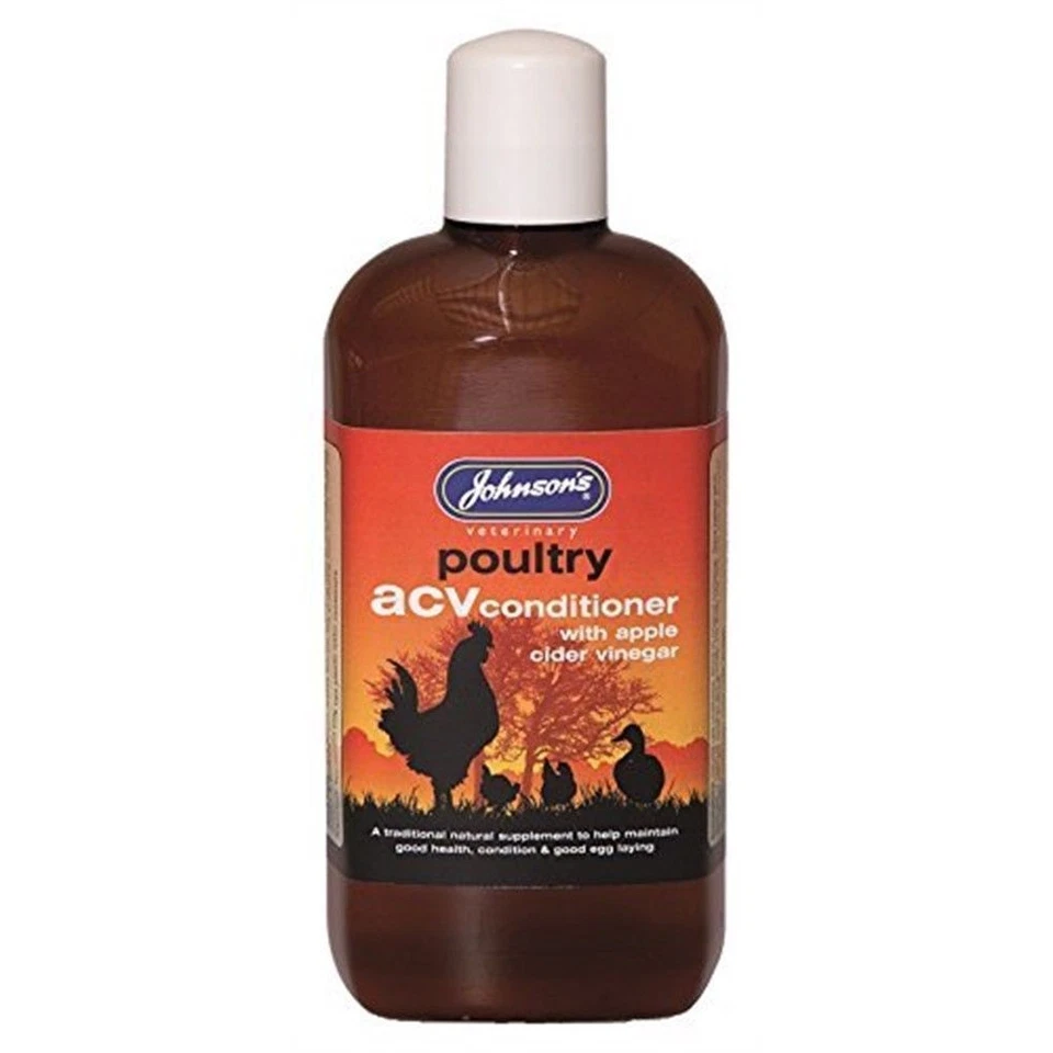 Acondicionador Johnsons ACV 500 ml - tónico de salud tónico de salud para vinagre de sidra de manzana pollo pájaro Foto 1 de 1