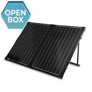 Open Box 100W Portable Solar Panel 12V Foldable Suitcase Mono for Camping RV Van - Picture 1 of 8