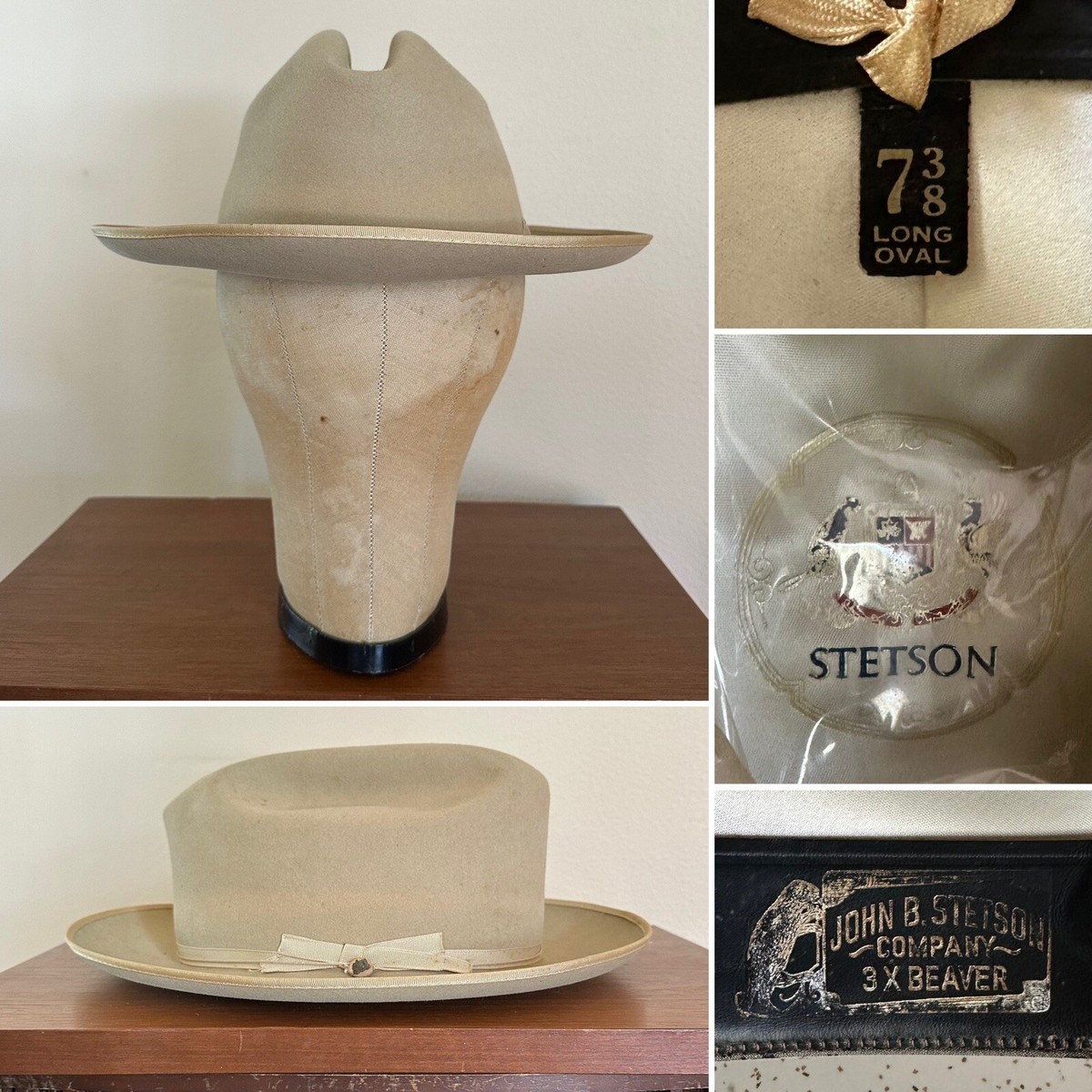 奇跡の逸品 30s VINTAGE STETSON No.1 56cm(Stetson Cowboy 奇跡の逸品 30s VINTAGE STETSON No.1 56cm(Stetson Cowboy