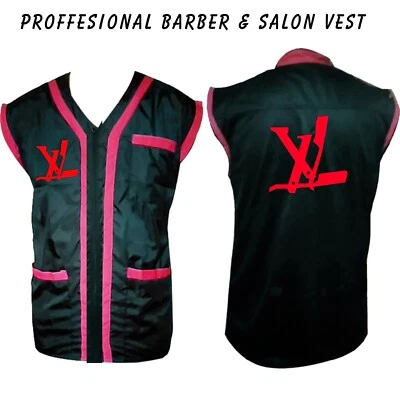 Chaleco de peluquero, chaqueta de peluquero, chaleco de estilista de peluquero, chaleco negro talla M a 3xl  Foto 1 de 3