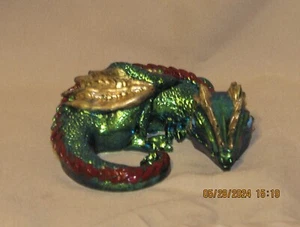 Homemade Resin Sleeping Dragon Figurine - Picture 1 of 3