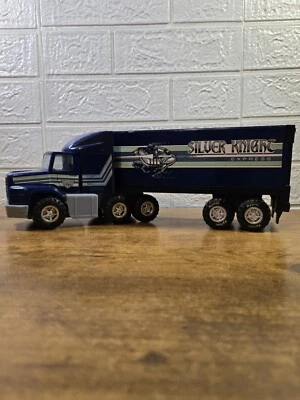 VTG 1989 NYLINT "Silver Knight Express" Semi Tractor Trailor 14" Toy, Preowned - Image 1 of 4