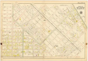 1907 BROOKLYN OLD MAP BENSONHURST GRAVESEND | AVE P-V 21st -25th AVE STILLWELL + - Picture 1 of 2