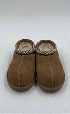 UGG Unisex Kids Tasman Chestnut Suede Comfort Slip-On Slippers Size 7.5" Long - Image 1 of 4