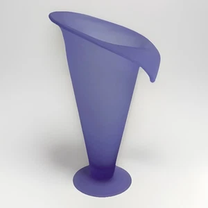 Vintage Jack in the Pulpit Bud Vase Frosted Satin Glass Light Purple Lavender N - Picture 1 of 9