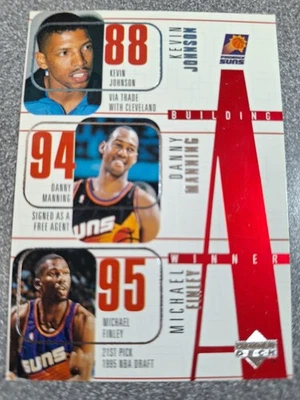 1996 Upper Deck Johnson Manning Finley #156 V475  - Image 1 of 2