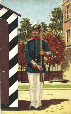 Inf.-Reg. Nr. 175 Graudenz Grudziadz 1909 farbenfrohe geprägt Rückseite!!! - Bild 1 von 2