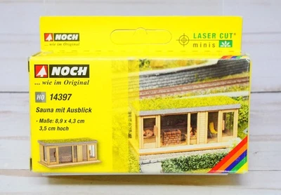 Noch Laser Cut Minis 14397, Sauna with a View Building Kit, HO Scale - Image 1 of 3