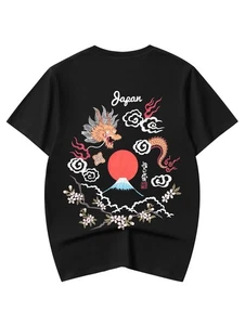 Niepce Men's Japan All Culture Graphic Tee Japanese Streetwear T-Shirt - Picture 1 of 26
