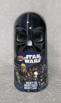 MIGHTY BEANZ STAR WARS ESTUCHE DE COLECCIONISTA DE HOJALATA MÁS 2 EXCLUSIVOS STAR WARS BEANZ NUEVO Foto 1 de 4