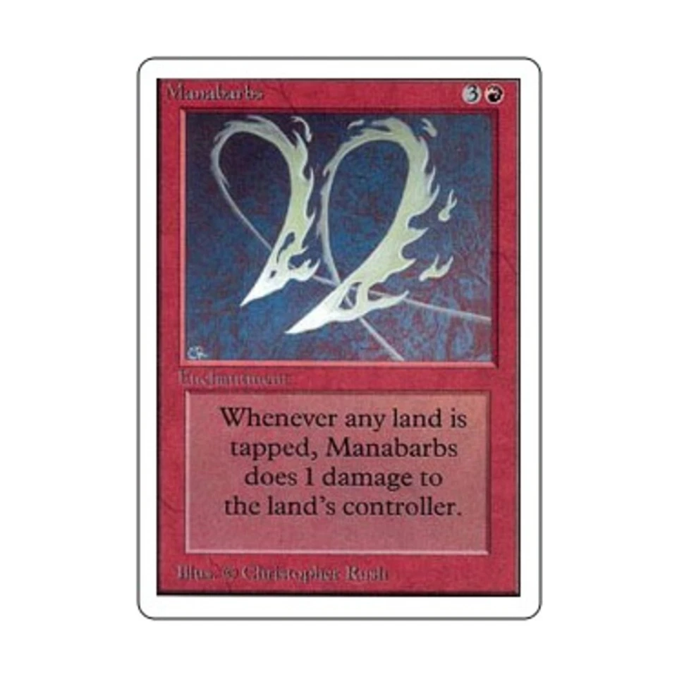 WOTC MtG Unlimited Manabarbs (R) VG - Image 1 of 1