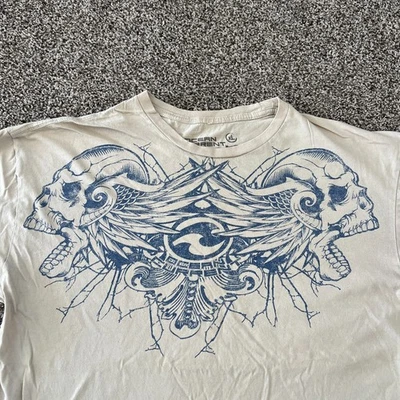 VTG Ocean Current Men XL T Shirt Short Sleeve Skulls Pinkman Y2K Surf Ocean - Image 1 of 4