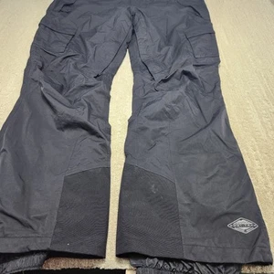 Columbia Snow Pants Men 2XLT Omni Tech Titanium Ski Board Black *READ Waterproof - Picture 1 of 13