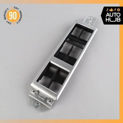 08-18 Bentley Continental GTC GT LADO IZQUIERDO INTERRUPTOR VENTANA MAESTRA MOLDURA OEM 49k Foto 1 de 4