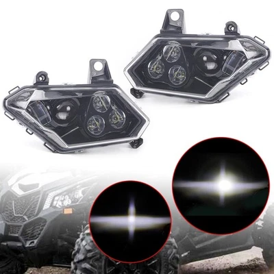 Front LED Headlamp White Headlight Fit For Can Am Maverick X3 XDS XRS Max Turbo - Bild 1 von 4
