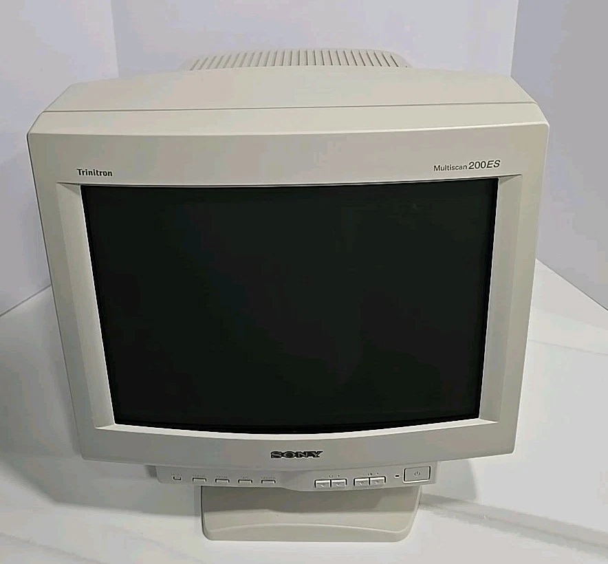 Sony CPD-200ES 17" CRT VGA Display Monitor Trinitron Retro POWERS ON NO PICTURE - Image 1 of 4