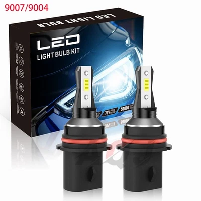 For Ford Crown Victoria 1998-2011 2pc 9007 LED Headlight High/Low Beam Bulbs Kit Foto 1 de 4
