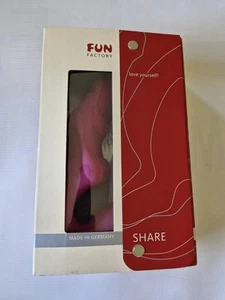 BNIB Fun Factory Pink Silicone Share Dildo Superior Quality Sex Toy Rabbit - Picture 1 of 14