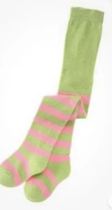 Collant Gymboree 6-12 righe rosa verde nuovo con etichette per costume Halloween fata fiori - Foto 1 di 3