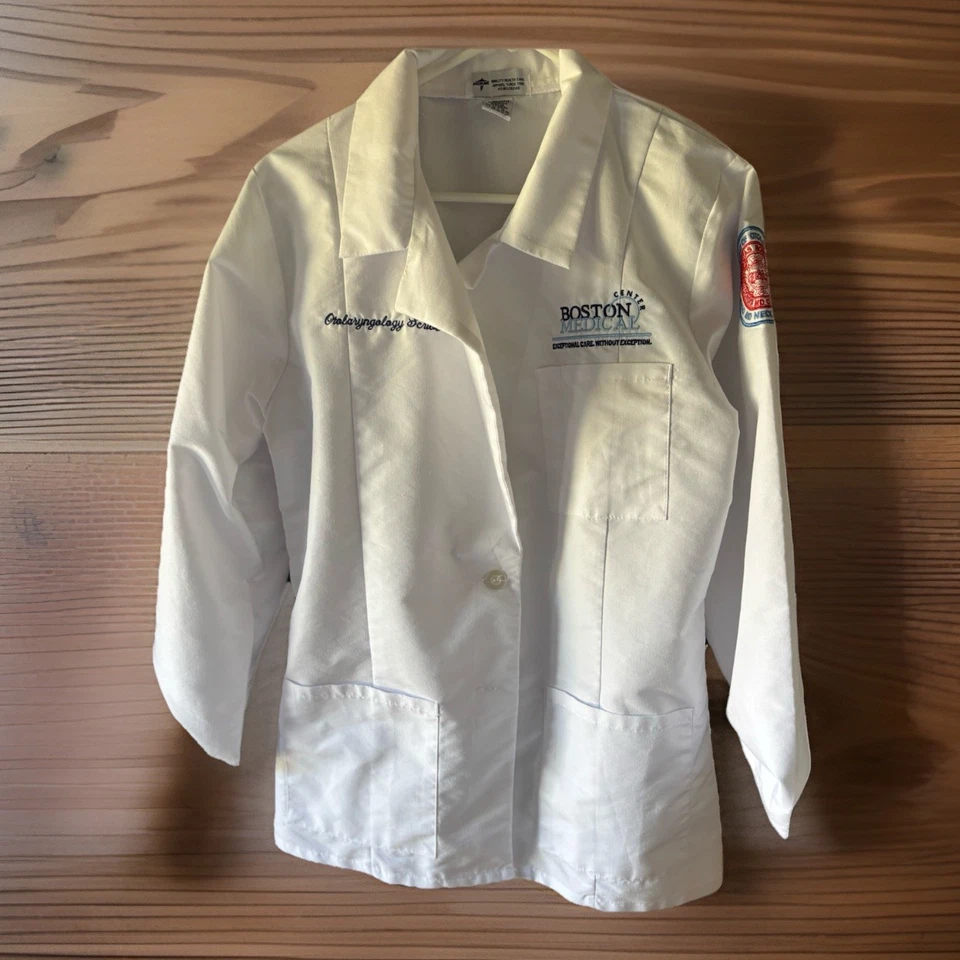 Nuevo Abrigo de Laboratorio de Otorrinolaringología Médica Boston Talla 12 Mujer Blanco Foto 1 de 4