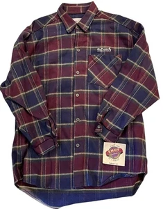 Vintage 90s e.n.u.f. Internationale Plaid Western Red, Blue Size Small NWT - Picture 1 of 6