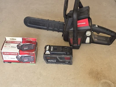 Craftsman 40V Max Lithium 12" Bar Chainsaw with Scabbard And 2 Batteries - Image 1 of 4