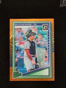 2025 Donruss Optic Baseball Malcom Moore Orange Lazer Rated Prospekt!! Pwe No Tr - Bild 1 von 3