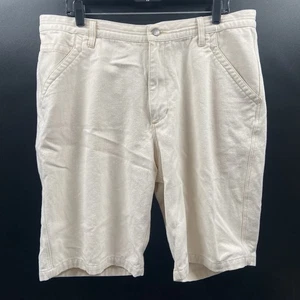 Patagonia Shorts Mens 38 Beige Organic Cotton Hemp Chino Casual Summer Outdoor - Picture 1 of 5