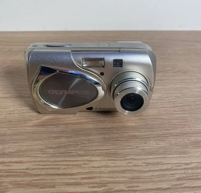 Vintage Olympus Mju U 410 Digital Compact Camera 4.0MP Silver 3x Zoom - Tested - Image 1 of 4