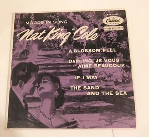MOODS IN SONG BY NAT KING COLE CAPITOL RECORDS 45 RPM - Picture 1 of 4