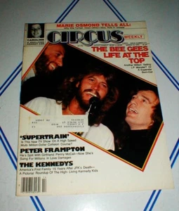 CIRCUS MAGAZINE 3/13/79 BEE GEES Peter Frampton w ELVIS COSTELLO POSTER VG++ - Picture 1 of 9