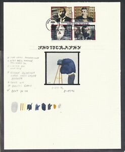 U.S. 3064a 1996 Pioneers of Photography KAH cachet handpainted first day page