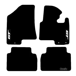 Carsio Tailored Carpet Car Floor Mats For Kia Sportage 2010 to 2015 with logo - Picture 1 of 1