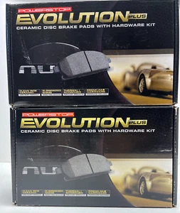 POWER STOP Z17 Front & Rear Brake Pads with Hardware 17-465-17-537 New Open Box - Bild 1 von 4